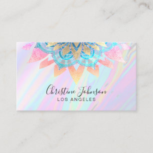 Tarjeta De Visita decoración simulada de iridescence lotus