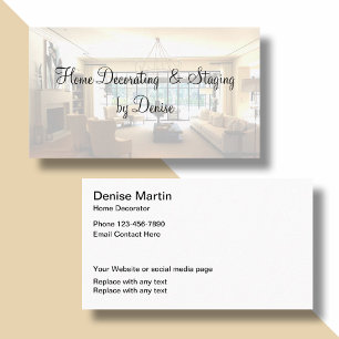 Tarjeta De Visita Decoración Y Montaje En Casa