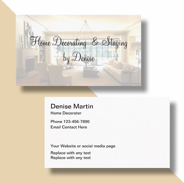 Tarjeta De Visita Decoración Y Montaje En Casa (Subido por el creador)