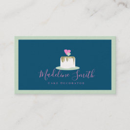 Tarjeta De Visita Decorador de Panadería de Pastel de Boda
