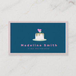 Tarjeta De Visita Decorador de pastelería de bodas