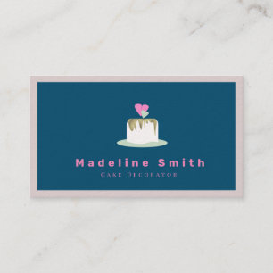 Tarjeta De Visita Decorador de pastelería de bodas