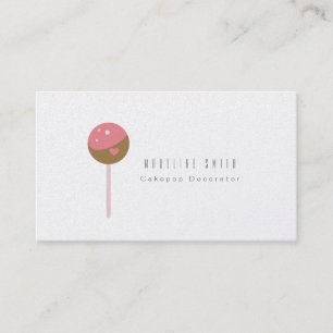 Tarjeta De Visita Decorador de Pasteles de Galletas de Cake Pop 