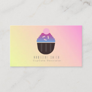 Tarjeta De Visita Decorador de pastelitos de Ombre