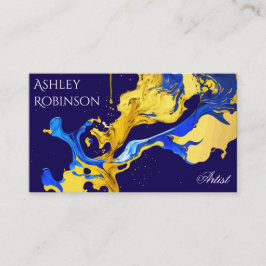 Tarjeta De Visita Decorador de pintura de artista de colores elegant