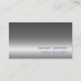 Tarjeta De Visita Decorador interior Mejoramiento del hogar cromado