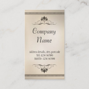 Tarjeta de visita decorativa