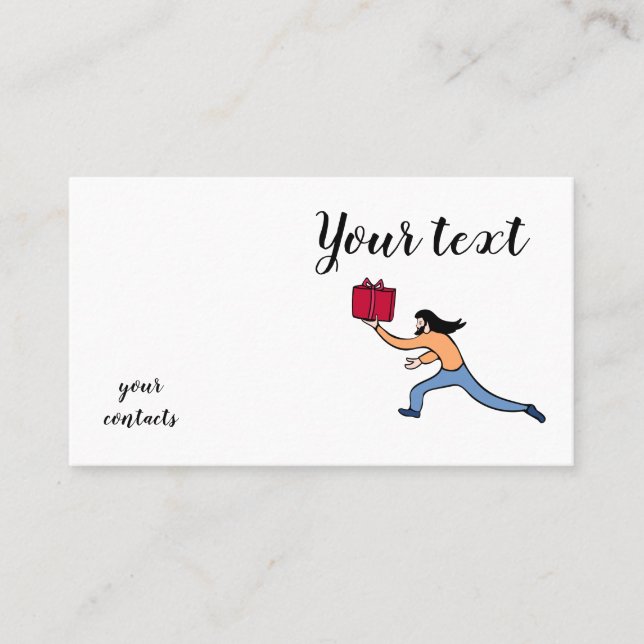 Tarjeta de visita decorativa de moda (Anverso)