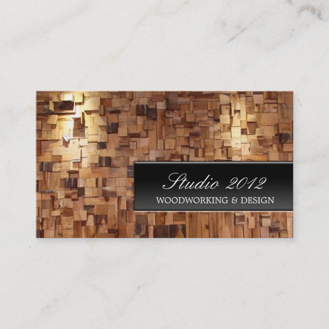 Tarjeta de visita decorativa moderna del estudio (Anverso)