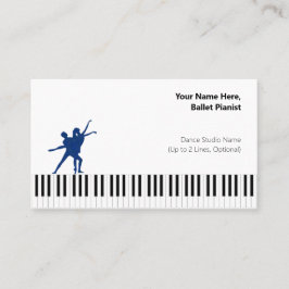 Tarjeta De Visita Deep Blues I PDD White Ballet Pianist