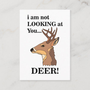 Tarjeta De Visita Deer Antler Funny Outdoor