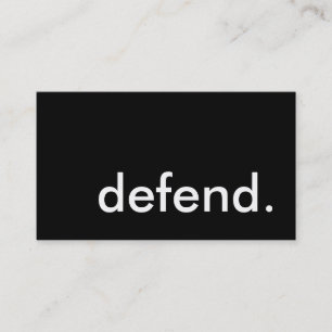 Tarjeta De Visita defender.