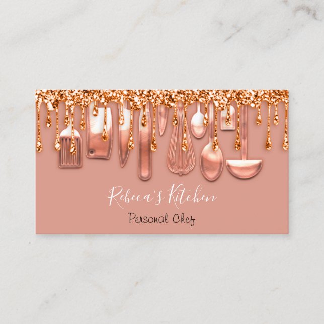 Tarjeta De Visita Degustación de Rosas del restaurante del Chef Pers (Anverso)