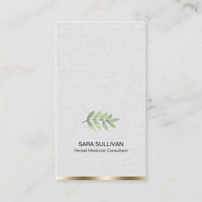 Tarjeta De Visita Deja hierbas medicinales (Anverso)