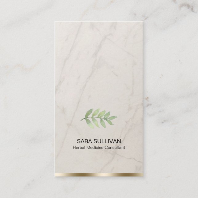 Tarjeta De Visita Deja hierbas medicinales (Anverso)