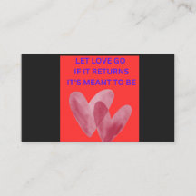 DEJA IR AL AMOR SI REGRESA ESTÁ DESTINADO A SER