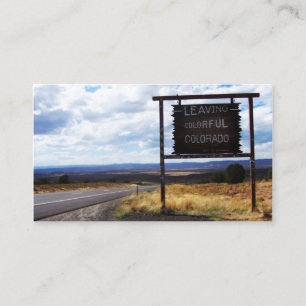 Tarjeta De Visita dejar colorado colorido