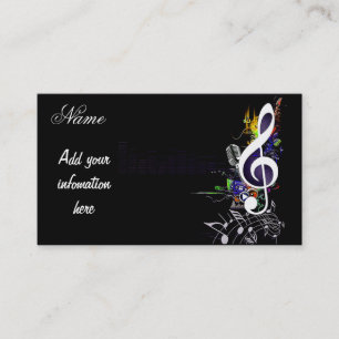 Tarjeta De Visita Dejar que la música viva