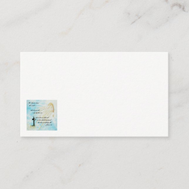 Tarjeta de visita del 3:16 de Juan que sale de un (Anverso)