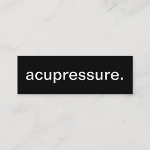 Tarjeta de visita del Acupressure