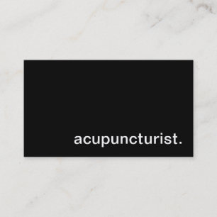 Tarjeta de visita del Acupuncturist