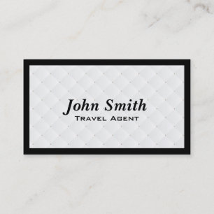 Tarjeta de visita del agente de viajes del edredó