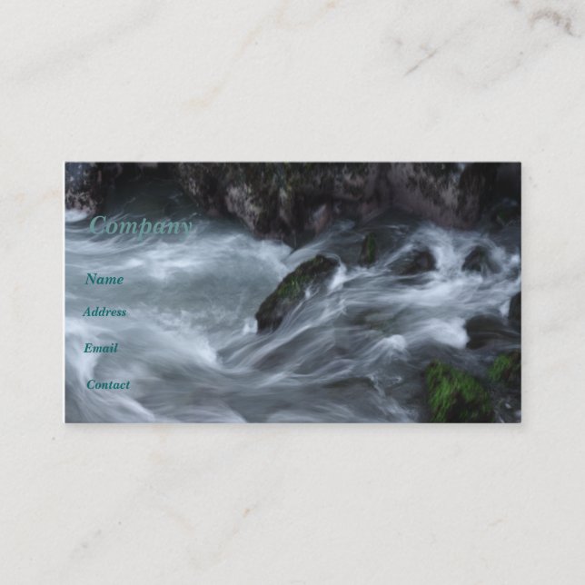 Tarjeta de visita del agua (Anverso)