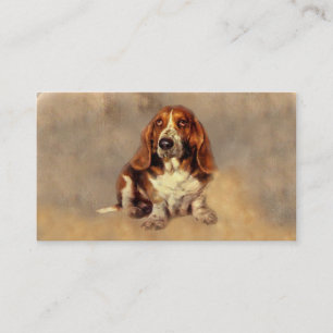 Tarjeta de visita del amante de Basset Hound