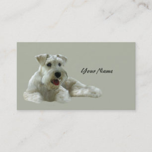Tarjeta de visita del amante del Schnauzer