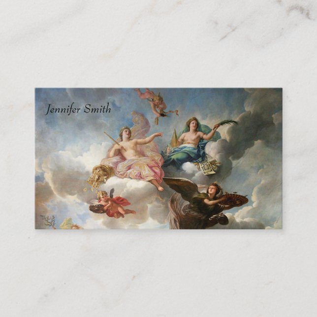 Tarjeta de visita del ángel de la diosa (Anverso)