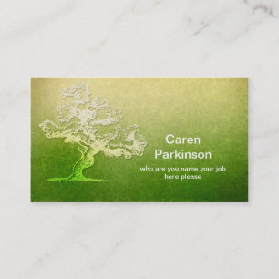 tarjeta de visita del árbol