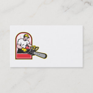 tarjeta de visita del arborista del pruner del