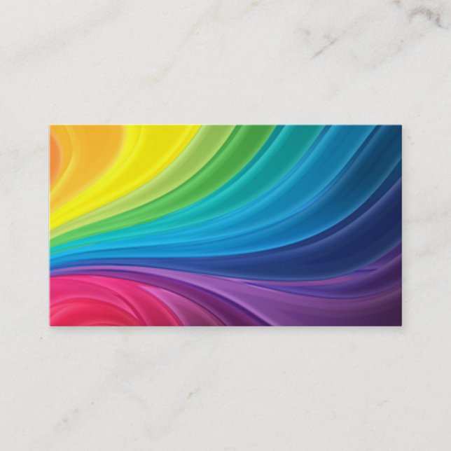 Tarjeta de visita del arco iris (Anverso)