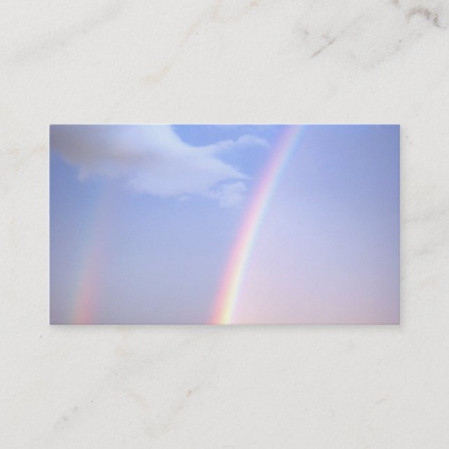 Tarjeta de visita del arco iris (Anverso)