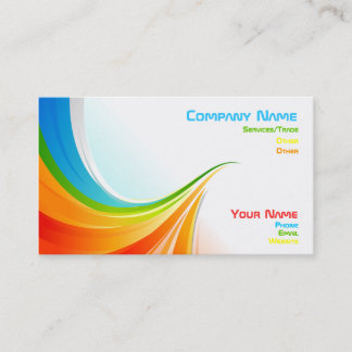 Tarjeta de visita del arco iris