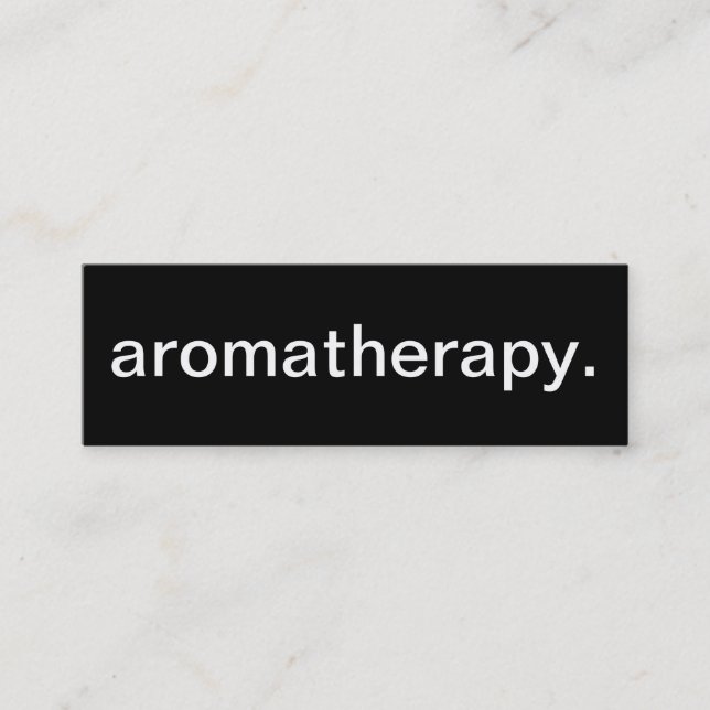 Tarjeta de visita del Aromatherapy (Anverso)