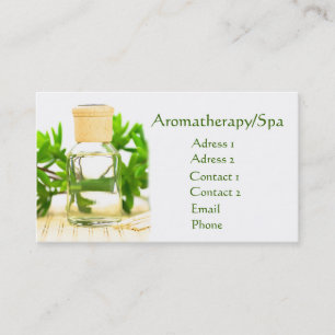 Tarjeta de visita del Aromatherapy/del balneario
