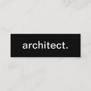 Tarjeta de visita del arquitecto