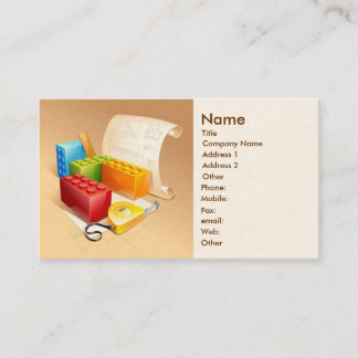 Tarjeta de visita del arquitecto