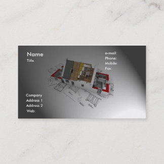 Tarjeta de visita del arquitecto