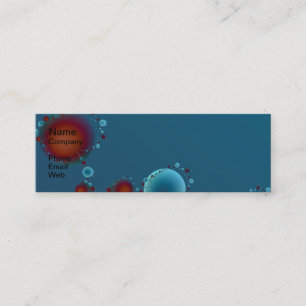 Tarjeta de visita del arte de las burbujas