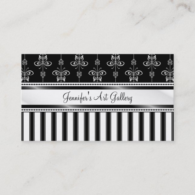 Tarjeta de visita del arte del efecto mariposa (Anverso)