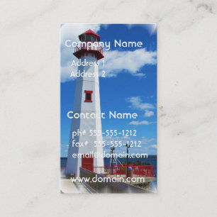 Tarjeta de visita del arte del faro