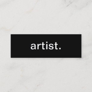 Tarjeta de visita del artista