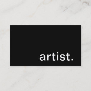 Tarjeta de visita del artista