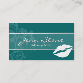 Tarjeta de visita del artista de maquillaje -