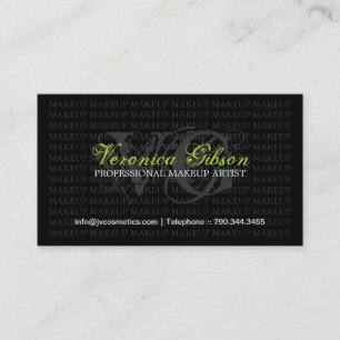 TARJETA DE VISITA DEL ARTISTA DE MAQUILLAJE
