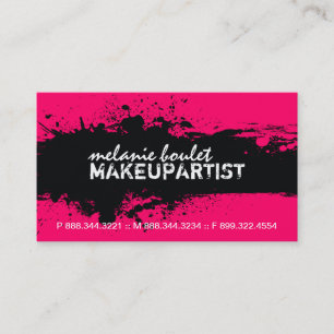 TARJETA DE VISITA DEL ARTISTA DE MAQUILLAJE
