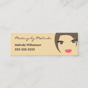 Tarjeta de visita del artista de maquillaje