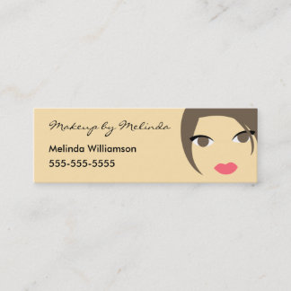 Tarjeta de visita del artista de maquillaje